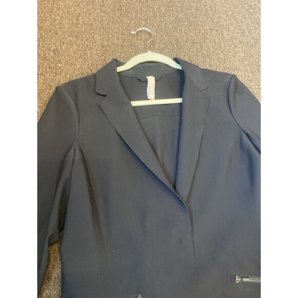 Athleta Womens Avenues Blazer Black Jacket One Snap Stretch 6 Seamless Soft - Picture 3 of 10
